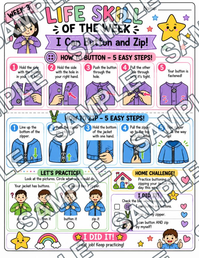 Life Skills for Little Learners: Weeks 1–10 — sample page 3