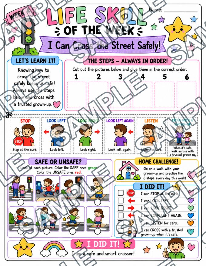 Life Skills for Little Learners: Weeks 1–10 — sample page 4