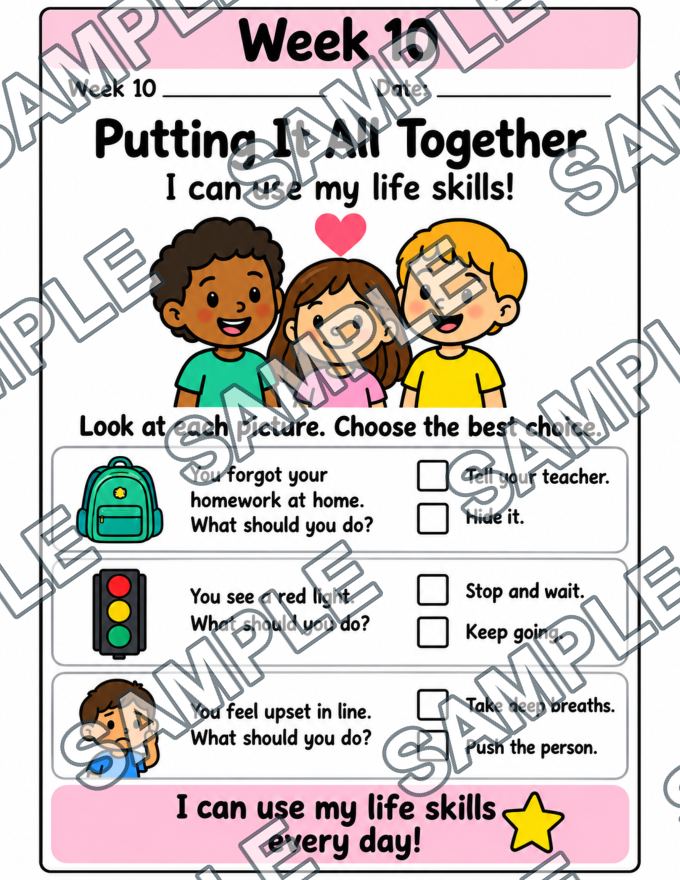 Life Skills for Little Learners: Weeks 1–10 — sample page 6
